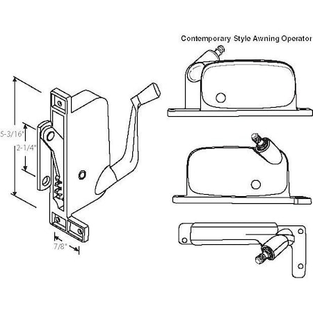 Strybuc Awning Operator 41-460P D